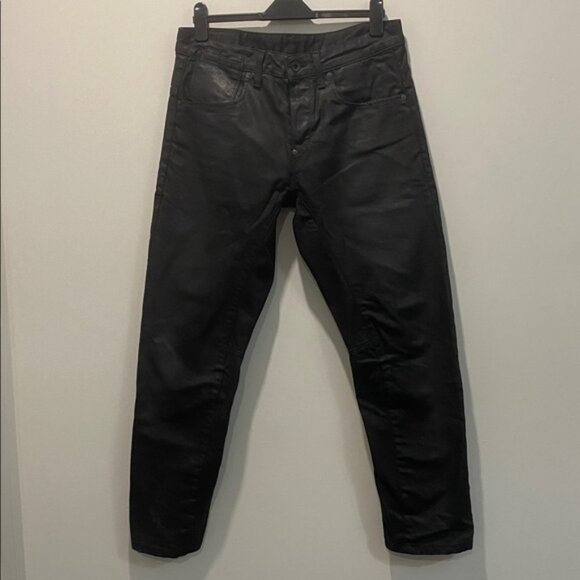 G-Star A Crotch 3D Straight Tapered Jeans Wax Black Size 33 - Picture 10 of 12